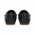 Lyon women's black loafers sole detail
