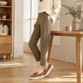 Monaco women's brown loafers alternate angle