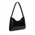 Capri women's black handbag side profile