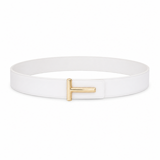 Granada women's white leather belt