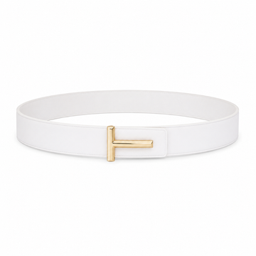 Granada women's white leather belt