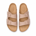Strasbourg women's beige dress sandals heel profile