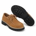 Loire women's brown loafers upper detail