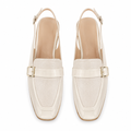 Milan women's white mules product detail