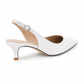 Colmar women's white court shoes heel detail