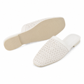 Concorde women's white mules upper detail