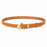 Marbella women's caramel suede belt