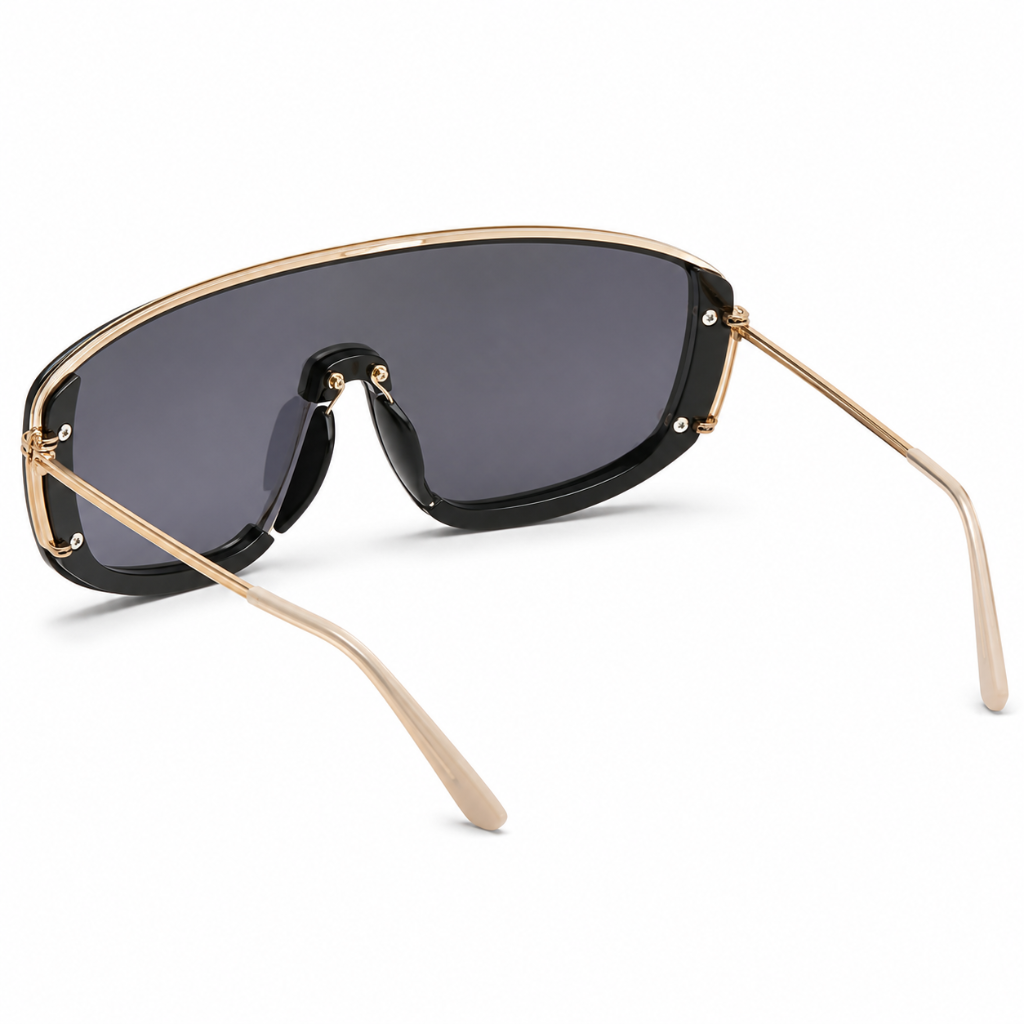 Mykonos black alloy frame detail