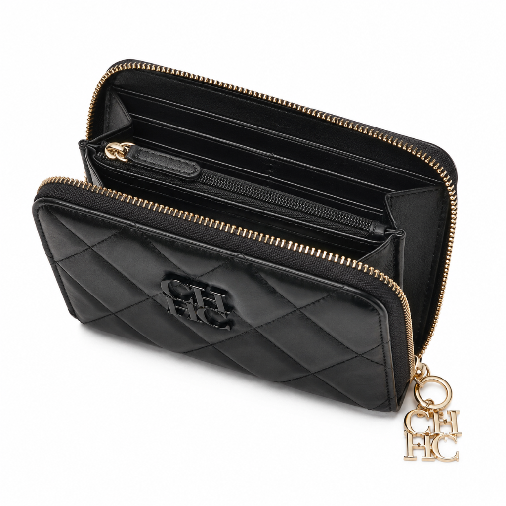 Verona women's black wallet interior slot pocket