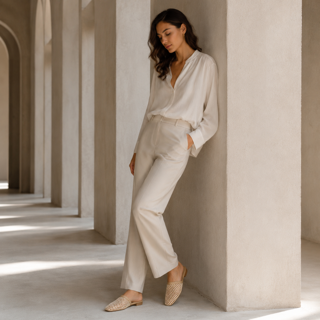 Concorde women's cream mules additional view