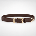 Sicily women's brown leather belt