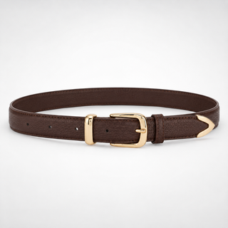 Sicily women's brown leather belt