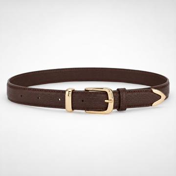 Sicily women's brown leather belt
