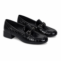 Saint-Tropez women's black loafers side profile