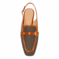 Milan women's caramel mules product detail