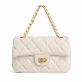 Louvre women's white shoulder bag
