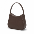 Sorbonne women's dark brown shoulder bag Oxford material detail