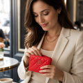 Verona women's red wallet alternate angle