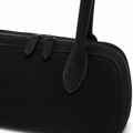 Luxembourg women's black shoulder bag side profile