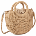 Sorrento women's khaki shoulder bag material detail