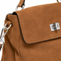 Marais women's light brown tote bag side profile
