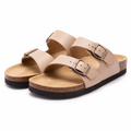 Strasbourg women's beige dress sandals side profile