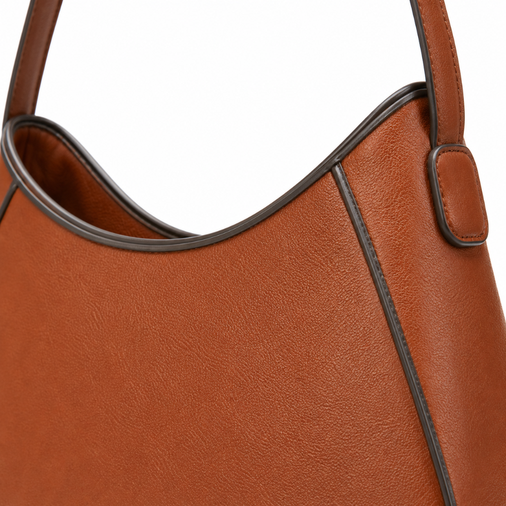 Sorbonne women's light brown shoulder bag side profile