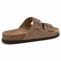 Chantilly women's grey slide sandals side profile
