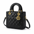 Rivoli women's black shoulder bag material detail