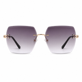 Ibiza women's gold alloy frame detail
