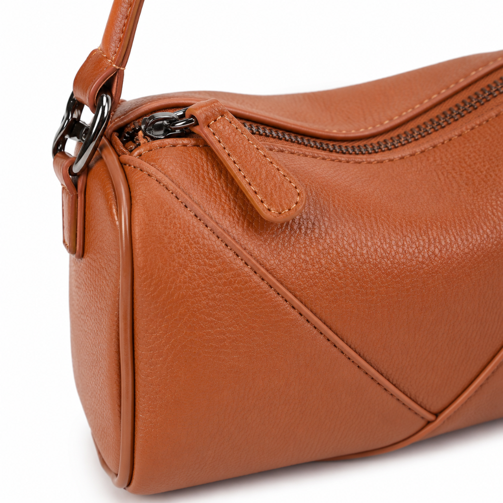 Tuileries women's light brown shoulder bag side profile