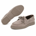 Cannes women's khaki loafers upper detail