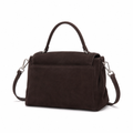 Marais women's burgundy tote bag leather detail
