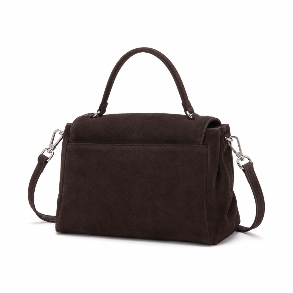 Marais women's burgundy tote bag leather detail