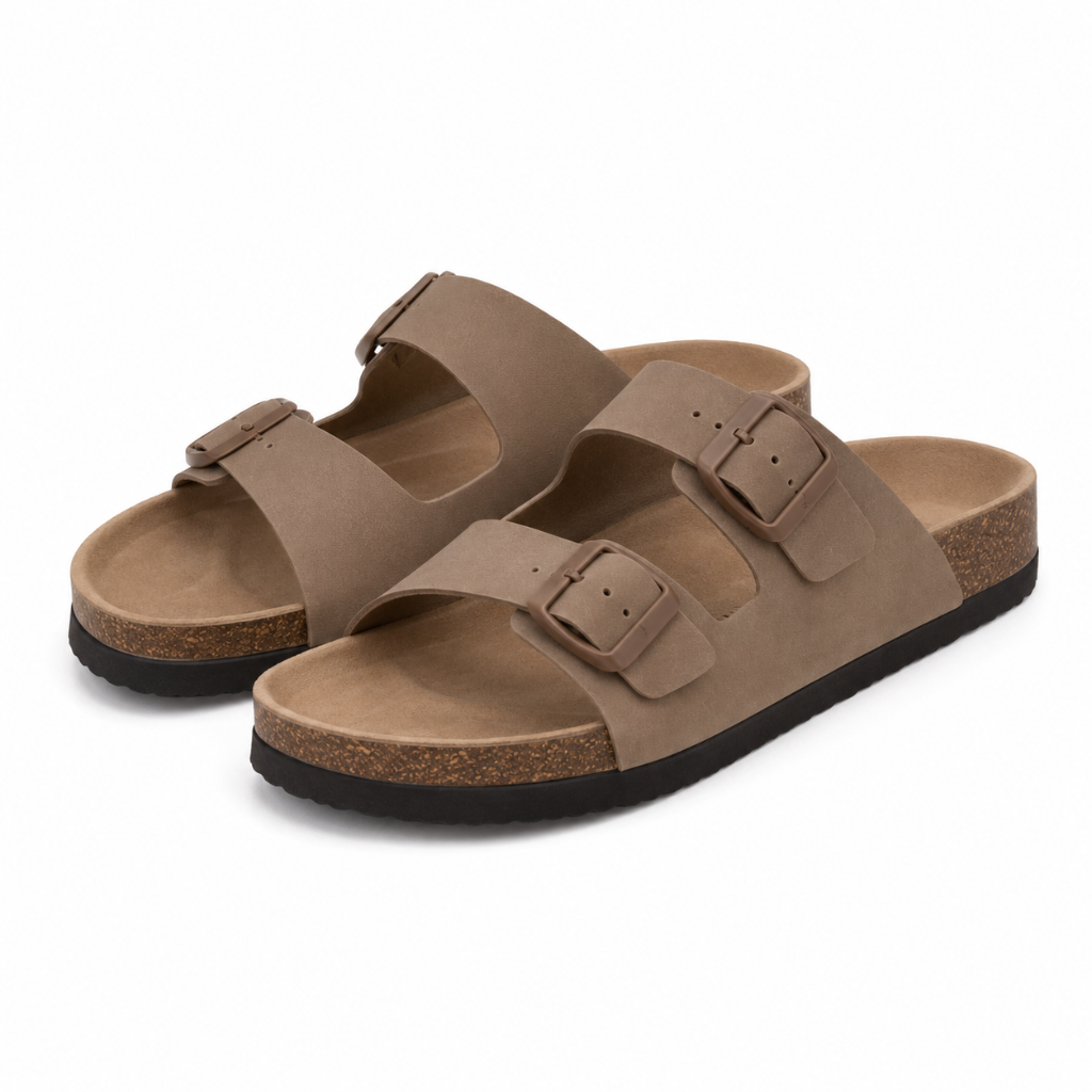 Chantilly women's grey slide sandals EVA insole detail