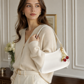 Milan women's white shoulder bag alternate angle