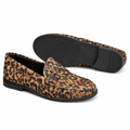 Provence women's leopard-print loafers upper detail