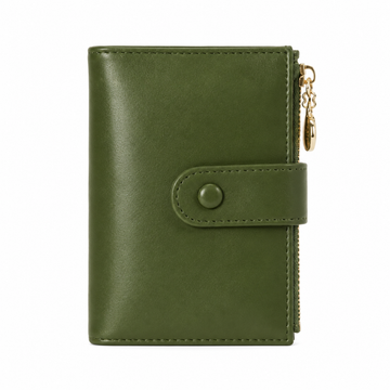 As women's green wallet