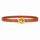 Vienna women's light brown leather belt