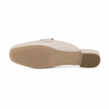 Sorbonne women's white mules sole detail