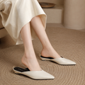 Venus women's white mules alternate angle