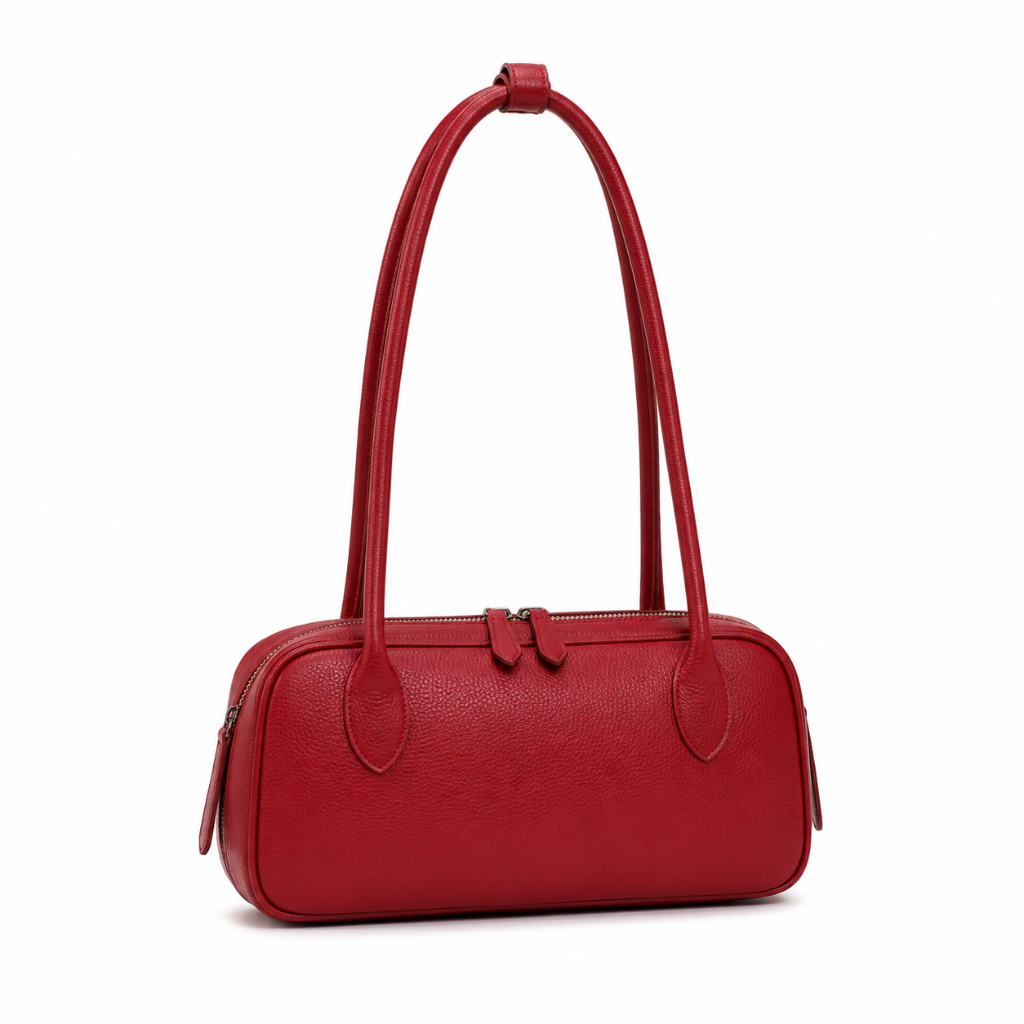 Bastille women's red shoulder bag PU material detail
