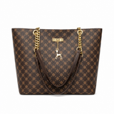 Venice women's dark brown tote bag