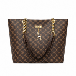 Venice women's dark brown tote bag