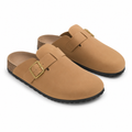 Loire women's caramel sandals side profile