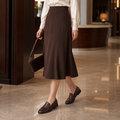 Bordeaux women's dark brown loafers alternate angle