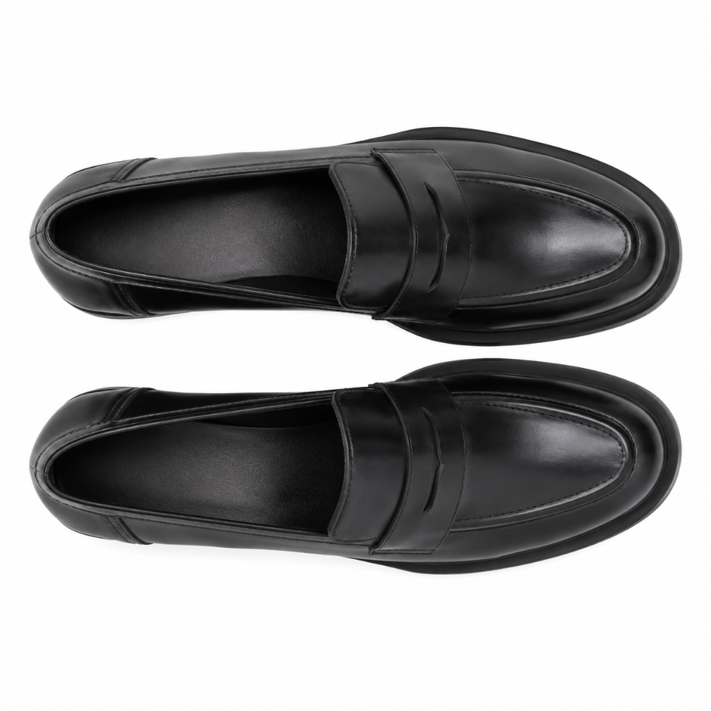 Montmartre women's black loafers sole detail