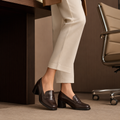 Montmartre women's brown loafers alternate angle
