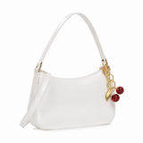 Milan women's white shoulder bag