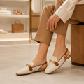 Venice women's white mules alternate angle